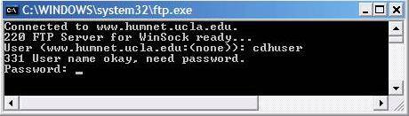 how to change an ftp password