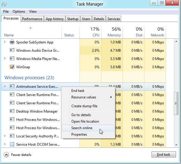 use task manager in windows 8