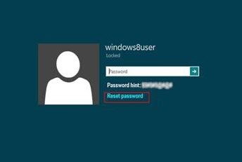 windows 8 login password reset