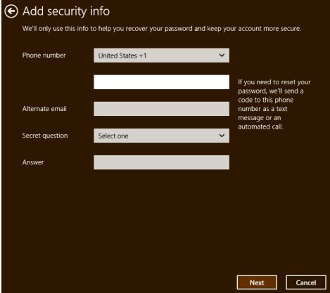 create a Microsoft Account in Windows 8