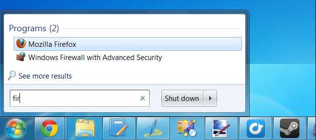 quickly launch programs in windows 7