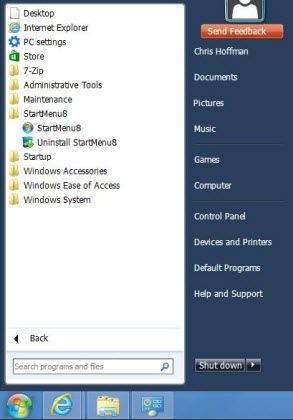 replacements for windows 8 start menu