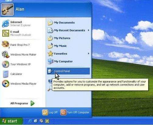 create windows xp password