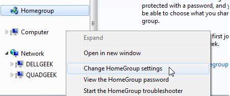 how to disable homegroup feature in windows 7