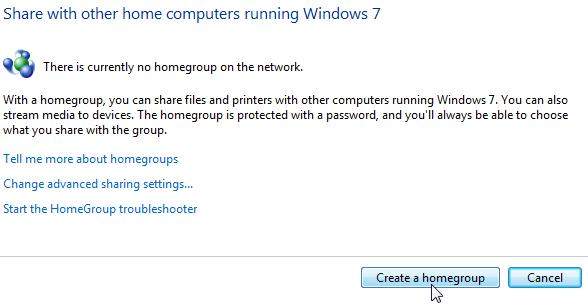 enable homegroup in windows 7