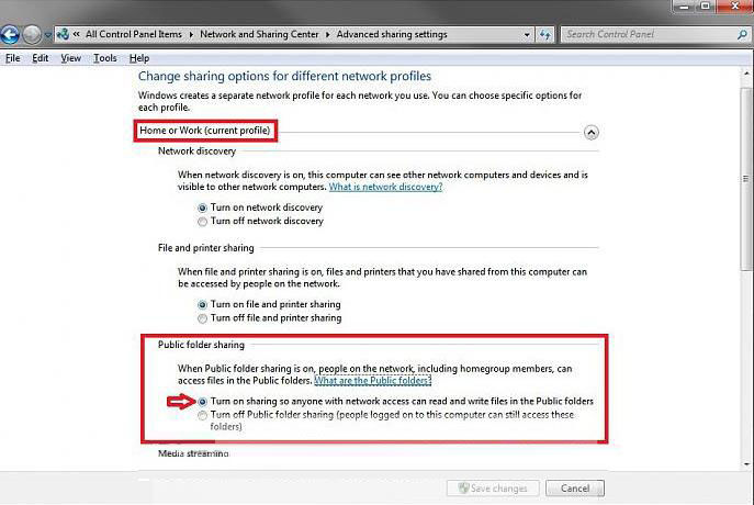 change windows 7 homegroup file and folder sharing settings