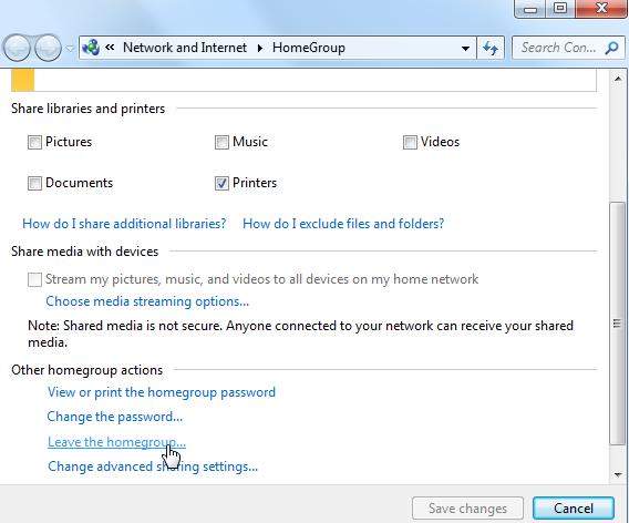 how to disable homegroup feature in windows 7