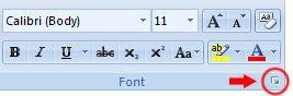 change font's default style in word