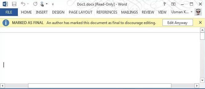 how to protect document in word 2013 document