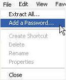 how to encrypt a zip file