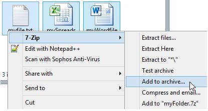 how to password protect zip file