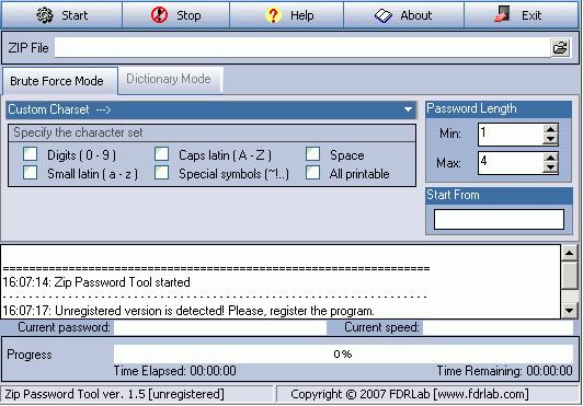 zip password finder key