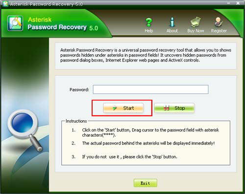 get Asterisk Password