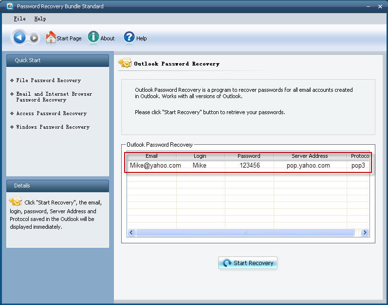 get back forgotten outlook password