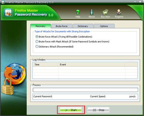 recover Firefox Master Password