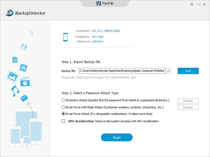 how to change your iphone backup password