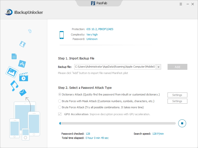 encrypted iphone backup file