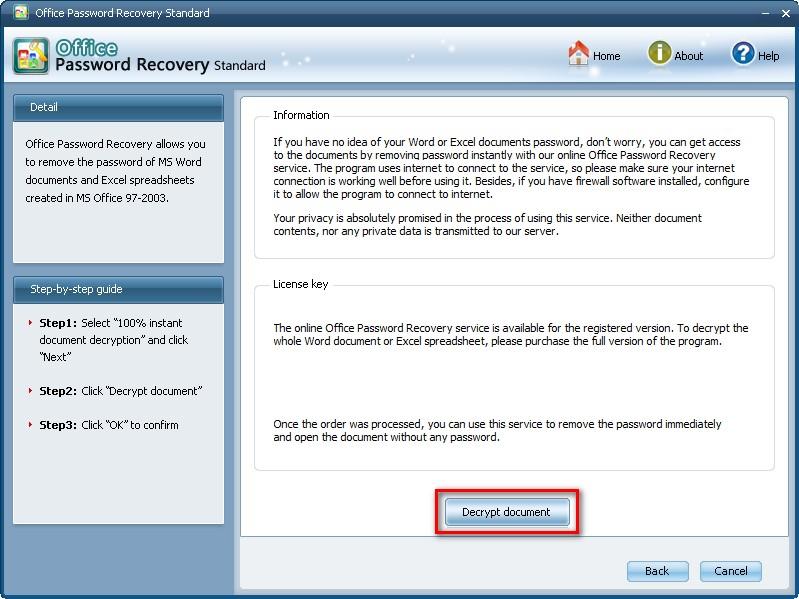 crack MS Office 2007 password