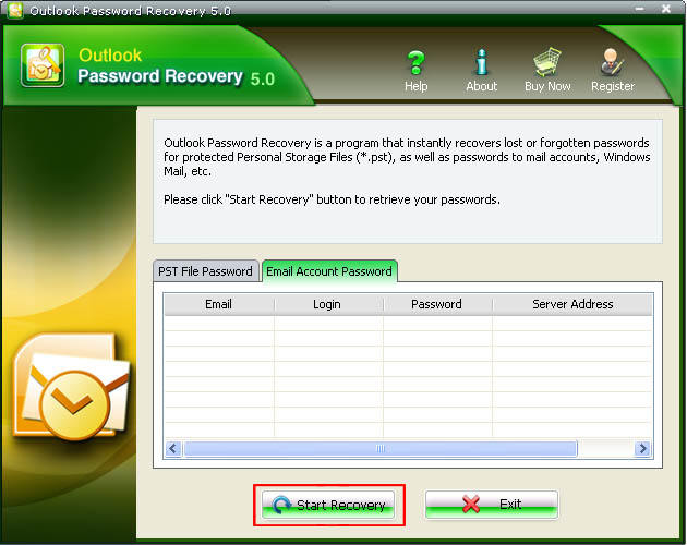 Email account password Recovery