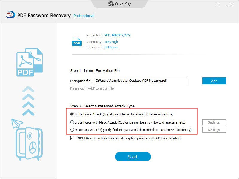 select password attack type