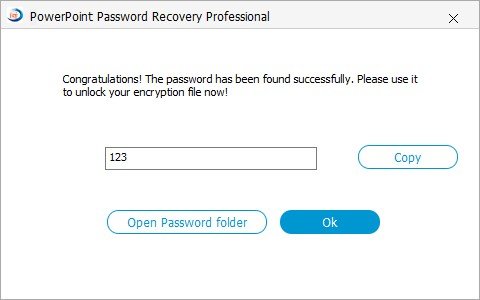  recovered password