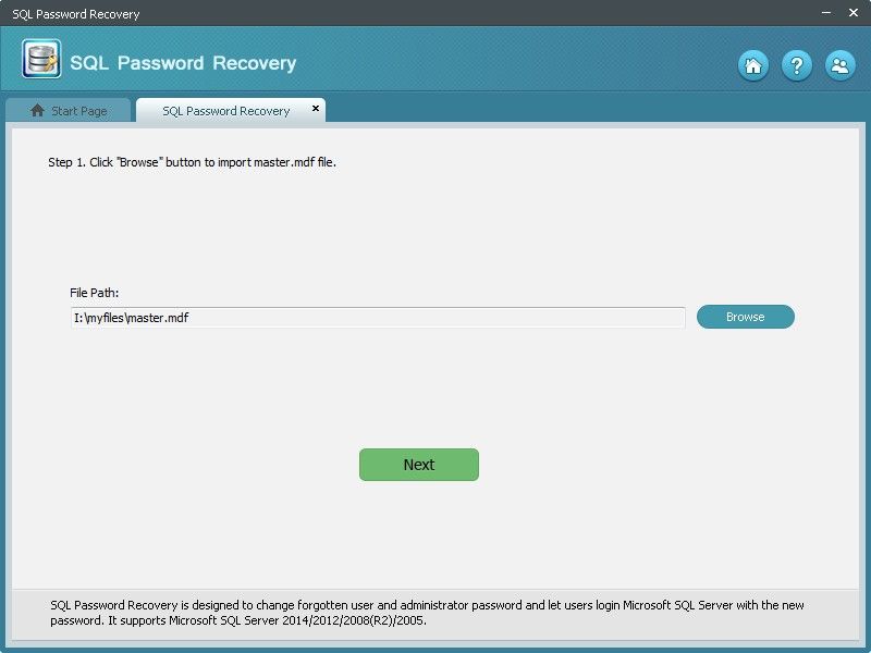 sql password recovery