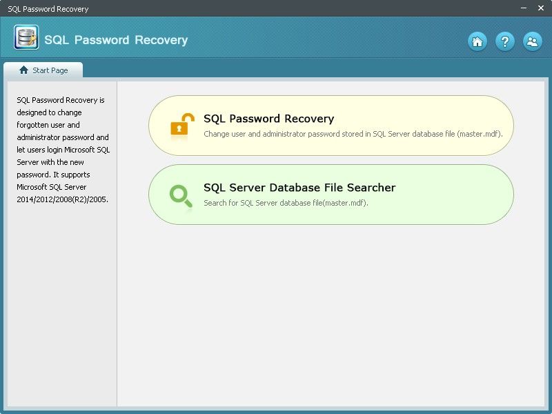 recover sql password