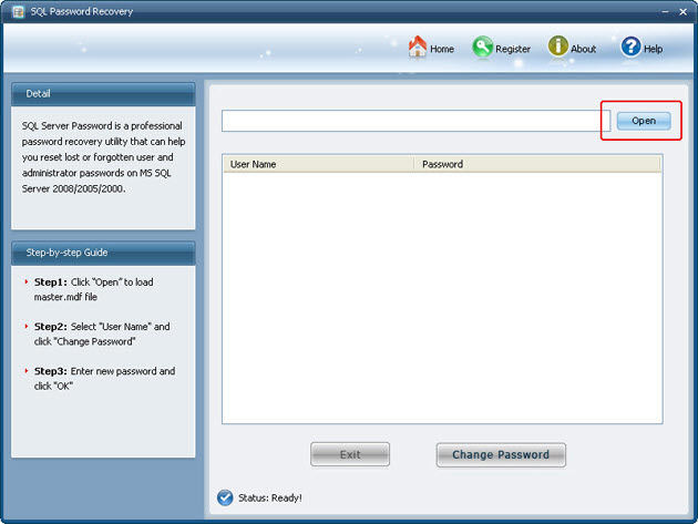 SQ server 2012 change SA password