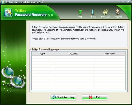 Trillian Password Recovery