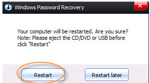 administartor password reset