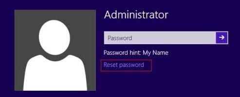 reset windows 8 administrator password