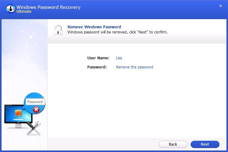 remove windows password