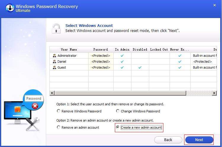 remove windows account