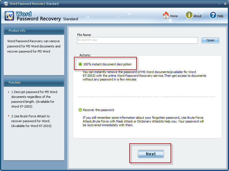 forgot ms word 2010 open password