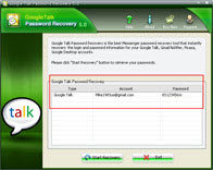 Reset Google Talk Password