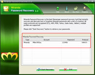 Recover Miranda Password