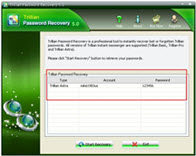 Recover trillian password